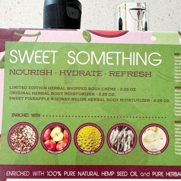 Hempz Sweet Something Gift Set Body Moisturizer Trio Small - Picture 7 of 7